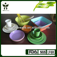 latest developed fashionable plant fiber dinnerware set